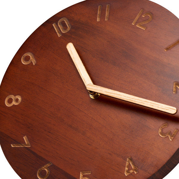 Millwood Pines Winside Solid Wood Wall Clock Wayfair